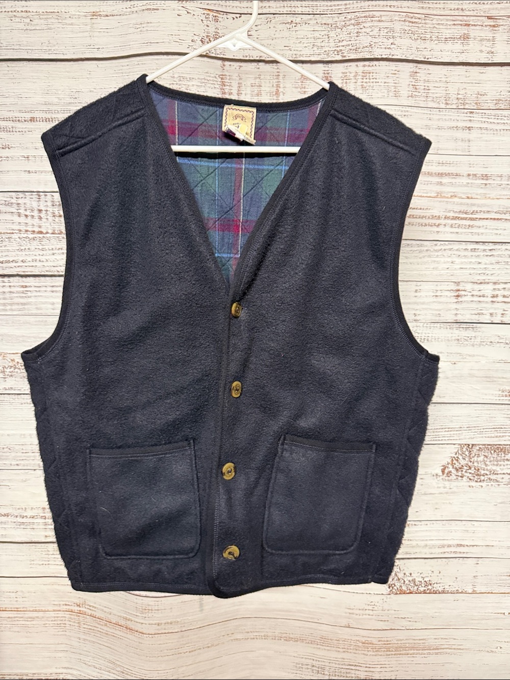 BHS British Home Stores Vintage Fleece Quilted Vest